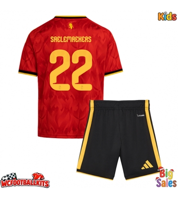 Belgium Alexis Saelemaekers #22 Replica Home Stadium Kit for Kids World Cup 2026 Short Sleeve (+ pants)